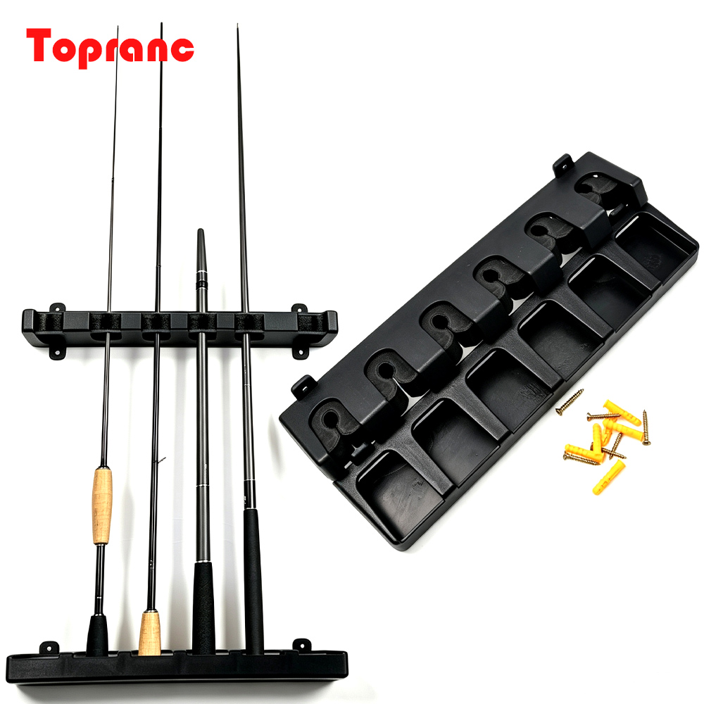 Topranc Horizontal Wall Mount  - Fishing Rod Rack 评论和价格