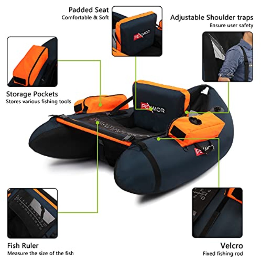 Inflatable Fishing Float Tube  - Fishing Rod Fly 评论和价格